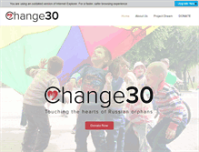 Tablet Screenshot of change30.org